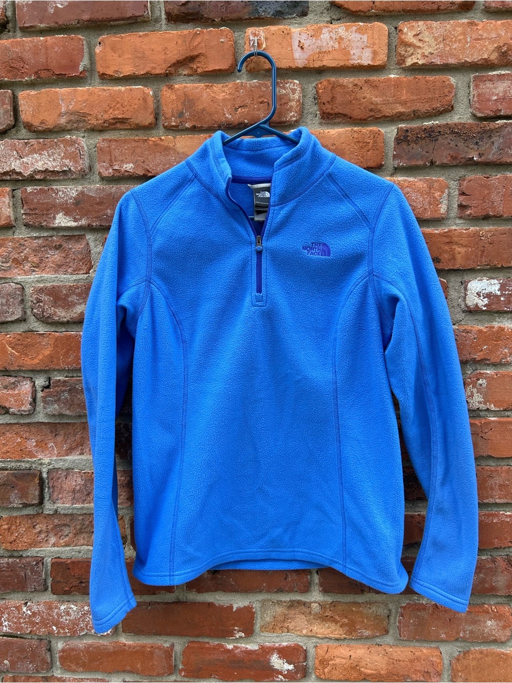 The North Face Women’s Blue Quarter-Zip Fleece Jacket Pullover M